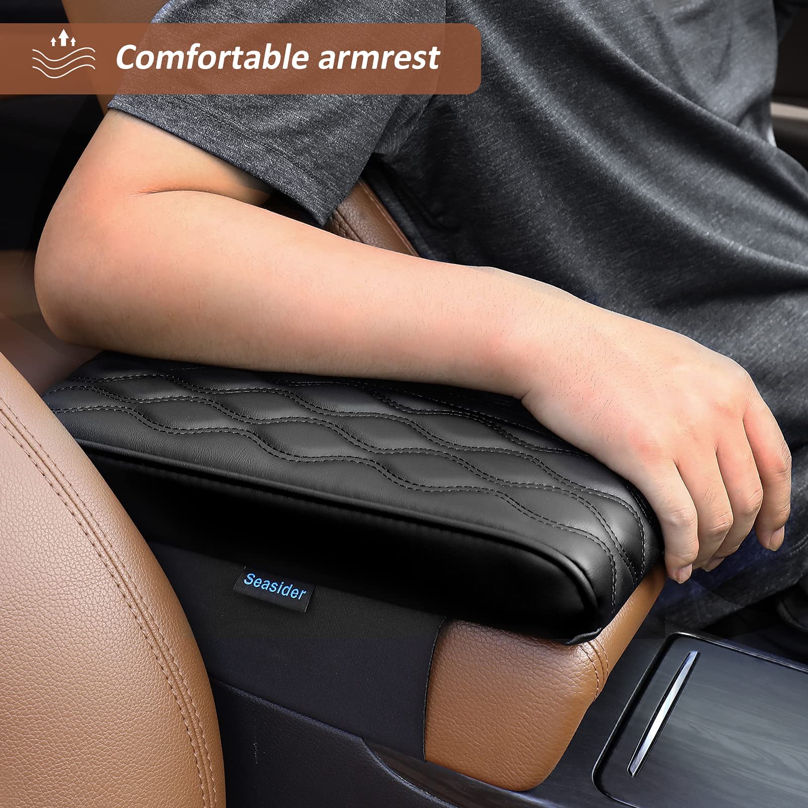 Car Leather Armrest Pad